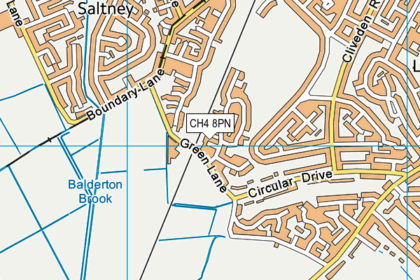 CH4 8PN map - OS VectorMap District (Ordnance Survey)