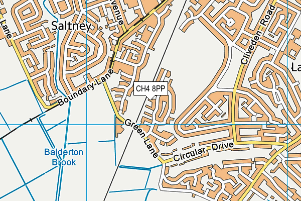 CH4 8PP map - OS VectorMap District (Ordnance Survey)
