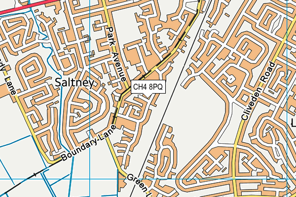 CH4 8PQ map - OS VectorMap District (Ordnance Survey)