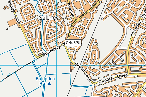 CH4 8PU map - OS VectorMap District (Ordnance Survey)