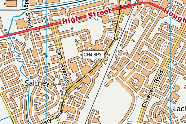 CH4 8PY map - OS VectorMap District (Ordnance Survey)