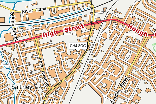 CH4 8QG map - OS VectorMap District (Ordnance Survey)