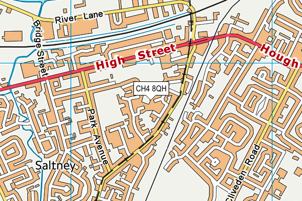 CH4 8QH map - OS VectorMap District (Ordnance Survey)