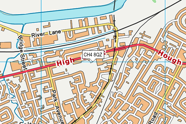 CH4 8QZ map - OS VectorMap District (Ordnance Survey)