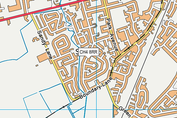 CH4 8RR map - OS VectorMap District (Ordnance Survey)