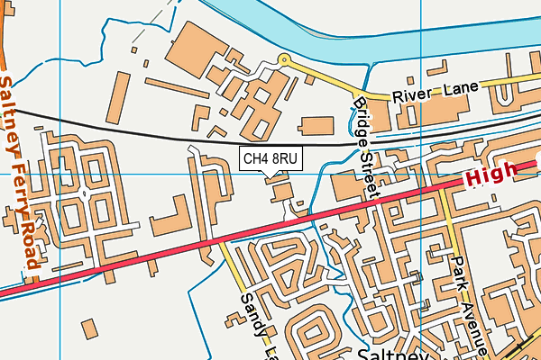 CH4 8RU map - OS VectorMap District (Ordnance Survey)