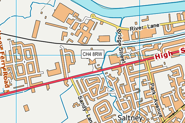 CH4 8RW map - OS VectorMap District (Ordnance Survey)