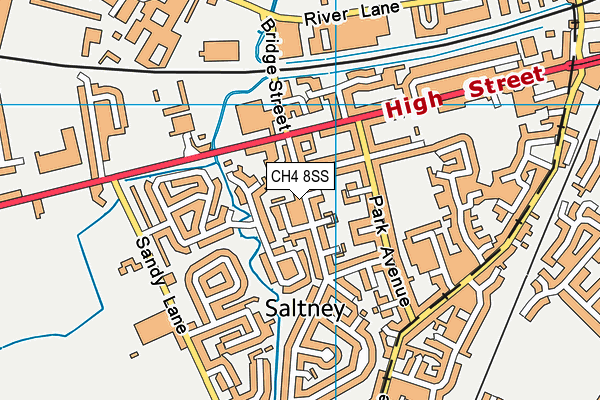 CH4 8SS map - OS VectorMap District (Ordnance Survey)