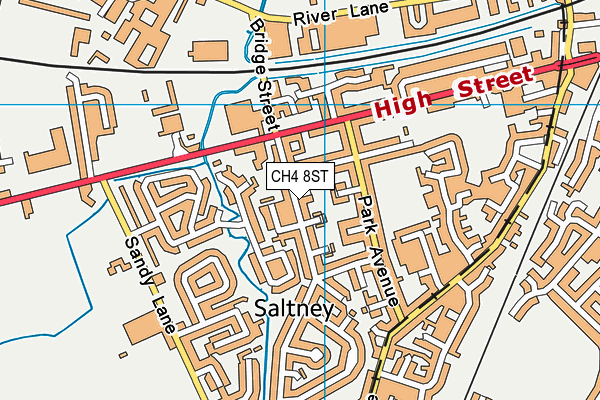 CH4 8ST map - OS VectorMap District (Ordnance Survey)