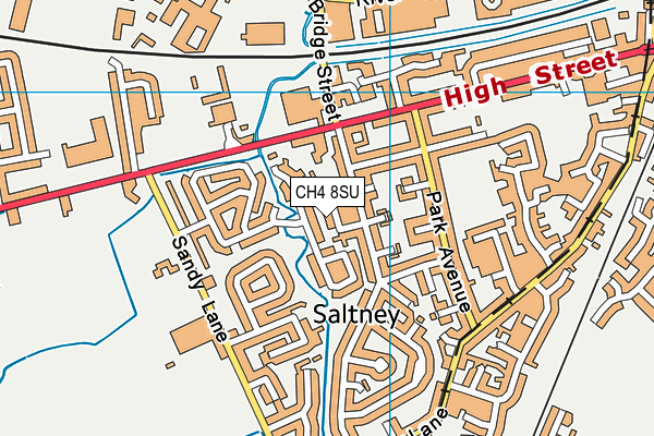 CH4 8SU map - OS VectorMap District (Ordnance Survey)