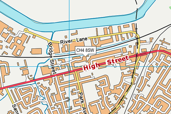 CH4 8SW map - OS VectorMap District (Ordnance Survey)