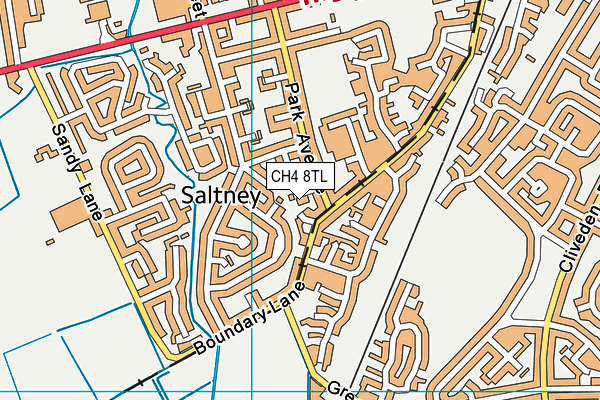 CH4 8TL map - OS VectorMap District (Ordnance Survey)