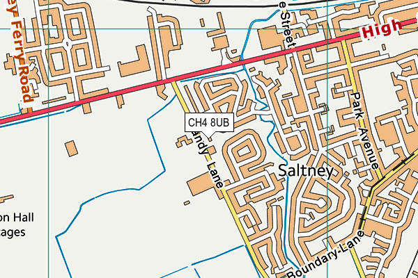 CH4 8UB map - OS VectorMap District (Ordnance Survey)