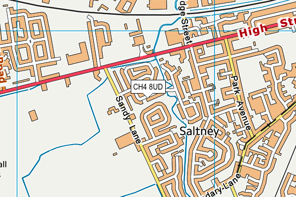 CH4 8UD map - OS VectorMap District (Ordnance Survey)