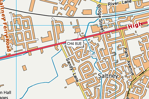 CH4 8UE map - OS VectorMap District (Ordnance Survey)