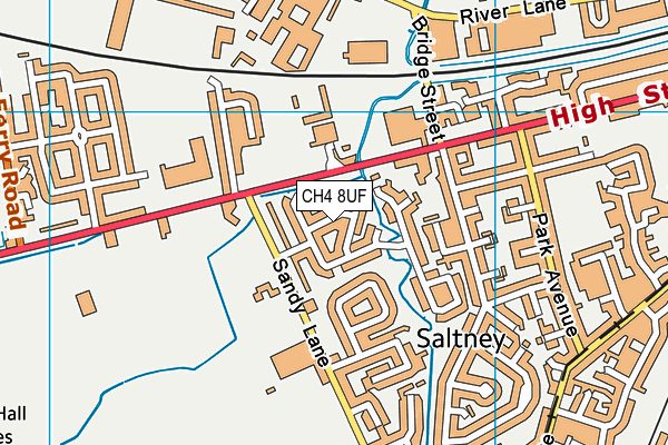 CH4 8UF map - OS VectorMap District (Ordnance Survey)