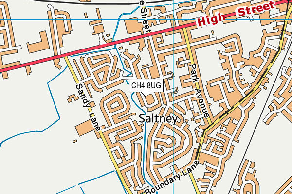 CH4 8UG map - OS VectorMap District (Ordnance Survey)