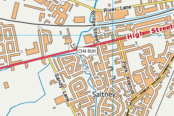 CH4 8UH map - OS VectorMap District (Ordnance Survey)