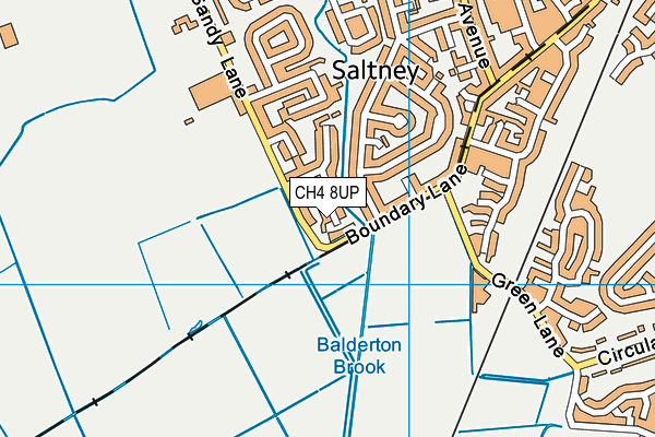 CH4 8UP map - OS VectorMap District (Ordnance Survey)