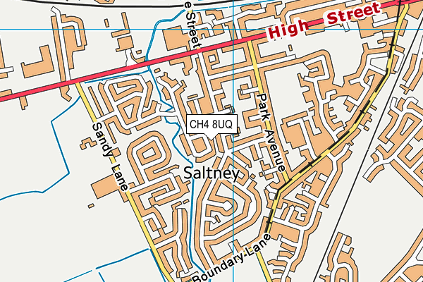 CH4 8UQ map - OS VectorMap District (Ordnance Survey)