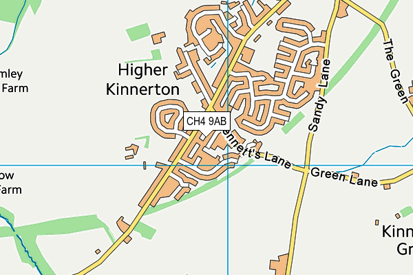 CH4 9AB map - OS VectorMap District (Ordnance Survey)