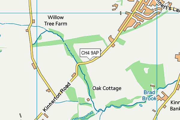 CH4 9AP map - OS VectorMap District (Ordnance Survey)