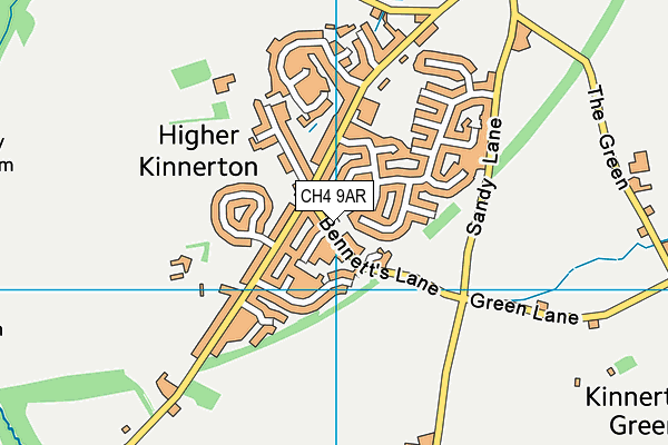CH4 9AR map - OS VectorMap District (Ordnance Survey)