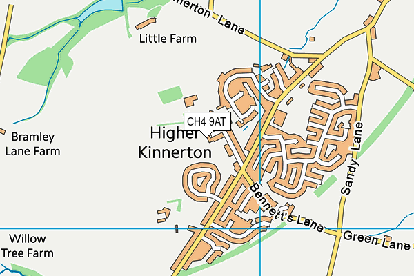 CH4 9AT map - OS VectorMap District (Ordnance Survey)