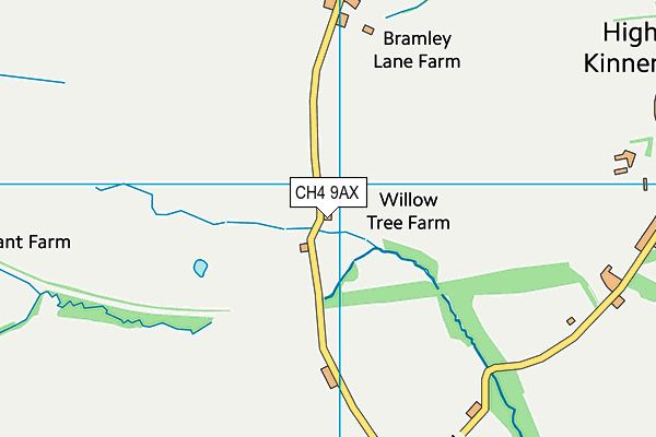 CH4 9AX map - OS VectorMap District (Ordnance Survey)