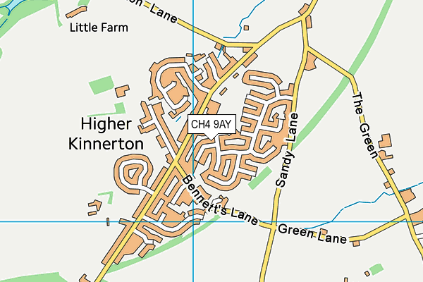 CH4 9AY map - OS VectorMap District (Ordnance Survey)