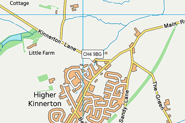 CH4 9BG map - OS VectorMap District (Ordnance Survey)