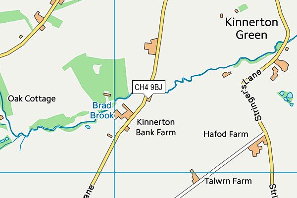 CH4 9BJ map - OS VectorMap District (Ordnance Survey)