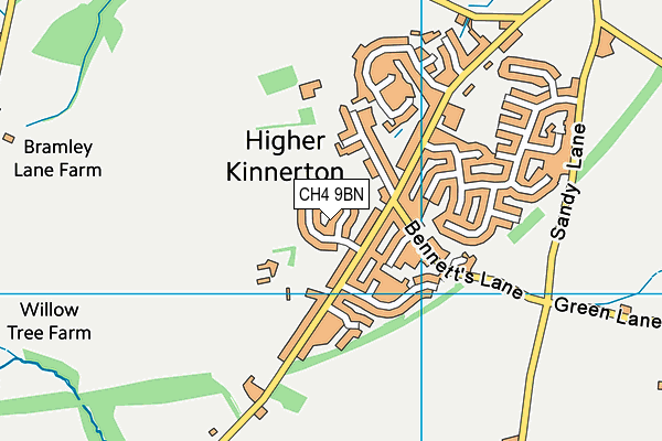 CH4 9BN map - OS VectorMap District (Ordnance Survey)