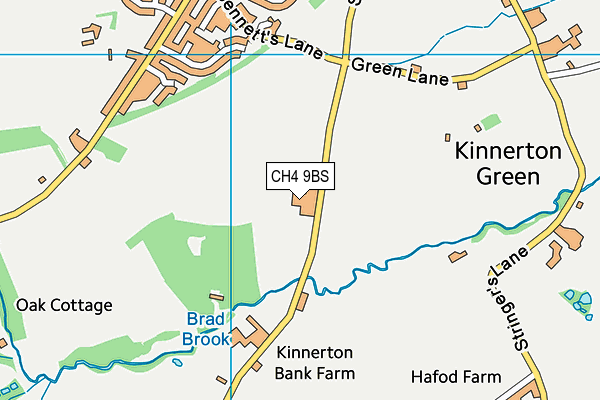 CH4 9BS map - OS VectorMap District (Ordnance Survey)