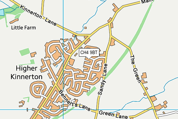 CH4 9BT map - OS VectorMap District (Ordnance Survey)