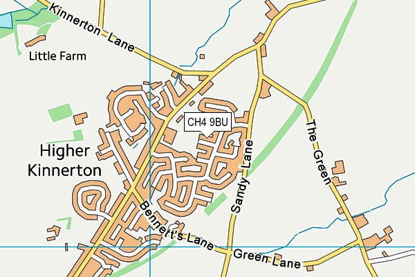 CH4 9BU map - OS VectorMap District (Ordnance Survey)