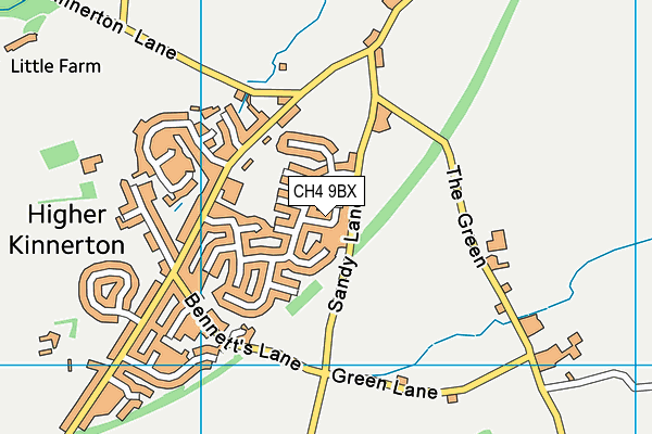 CH4 9BX map - OS VectorMap District (Ordnance Survey)