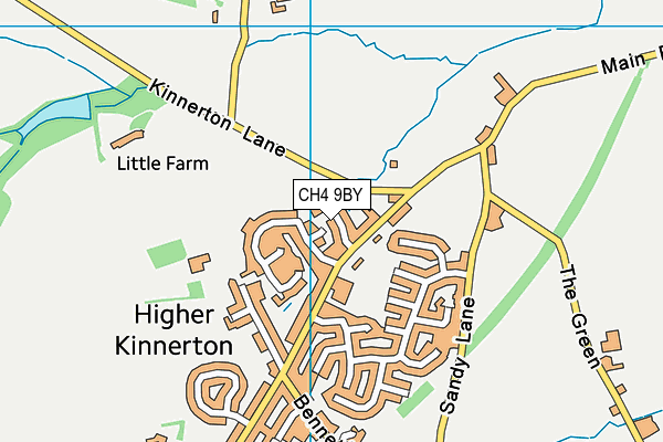 CH4 9BY map - OS VectorMap District (Ordnance Survey)