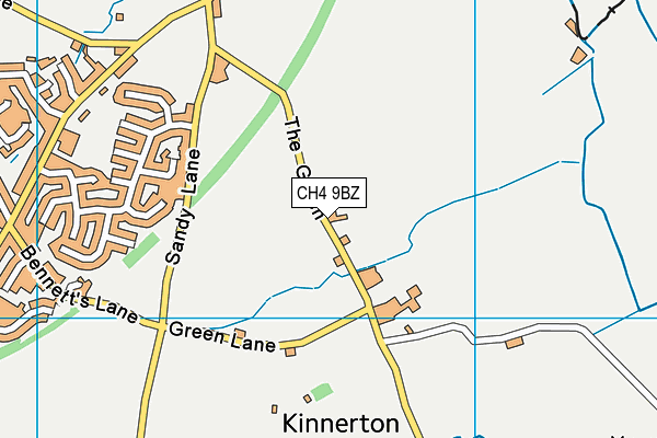 CH4 9BZ map - OS VectorMap District (Ordnance Survey)