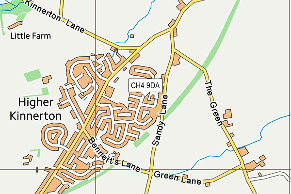 CH4 9DA map - OS VectorMap District (Ordnance Survey)