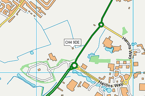 CH4 9DE map - OS VectorMap District (Ordnance Survey)