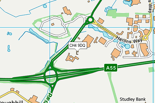 CH4 9DQ map - OS VectorMap District (Ordnance Survey)