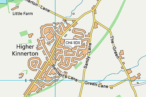 CH4 9DX map - OS VectorMap District (Ordnance Survey)