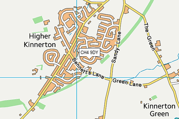 CH4 9DY map - OS VectorMap District (Ordnance Survey)