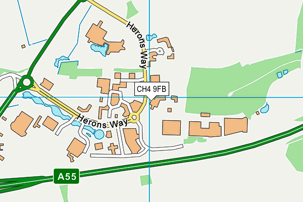 CH4 9FB map - OS VectorMap District (Ordnance Survey)