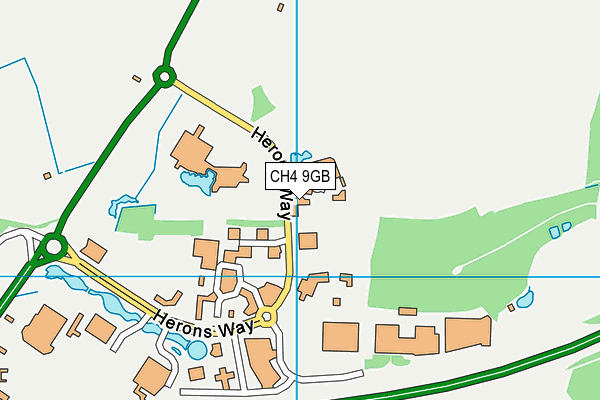 CH4 9GB map - OS VectorMap District (Ordnance Survey)
