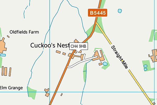 CH4 9HB map - OS VectorMap District (Ordnance Survey)