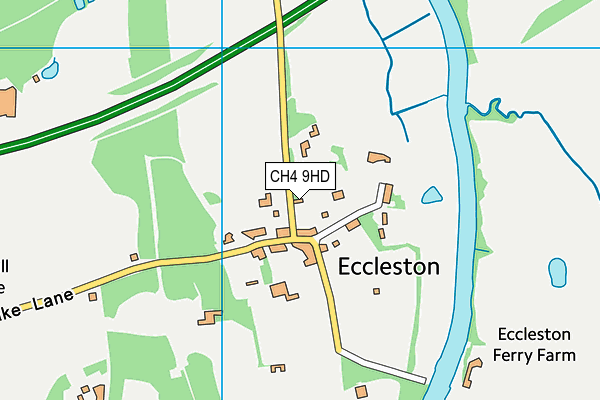 Eccleston CofE Primary School map (CH4 9HD) - OS VectorMap District (Ordnance Survey)