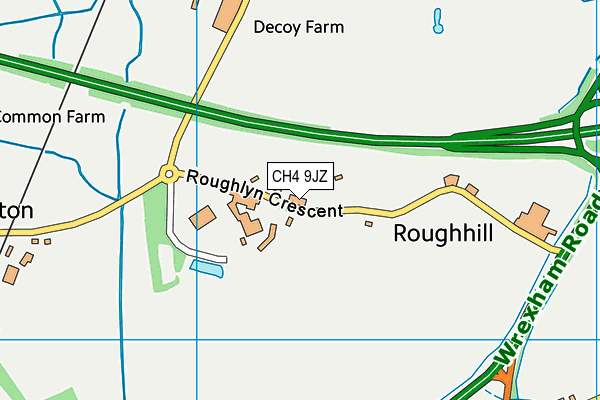 CH4 9JZ map - OS VectorMap District (Ordnance Survey)