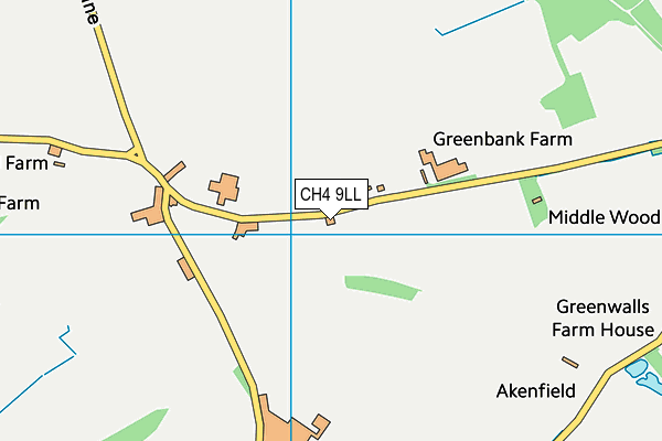 CH4 9LL map - OS VectorMap District (Ordnance Survey)